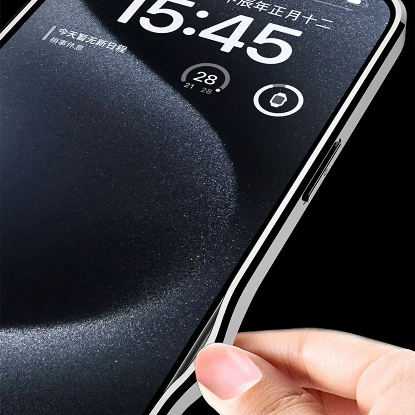 iPhone 15 Series Polished Guard Business Leather Case