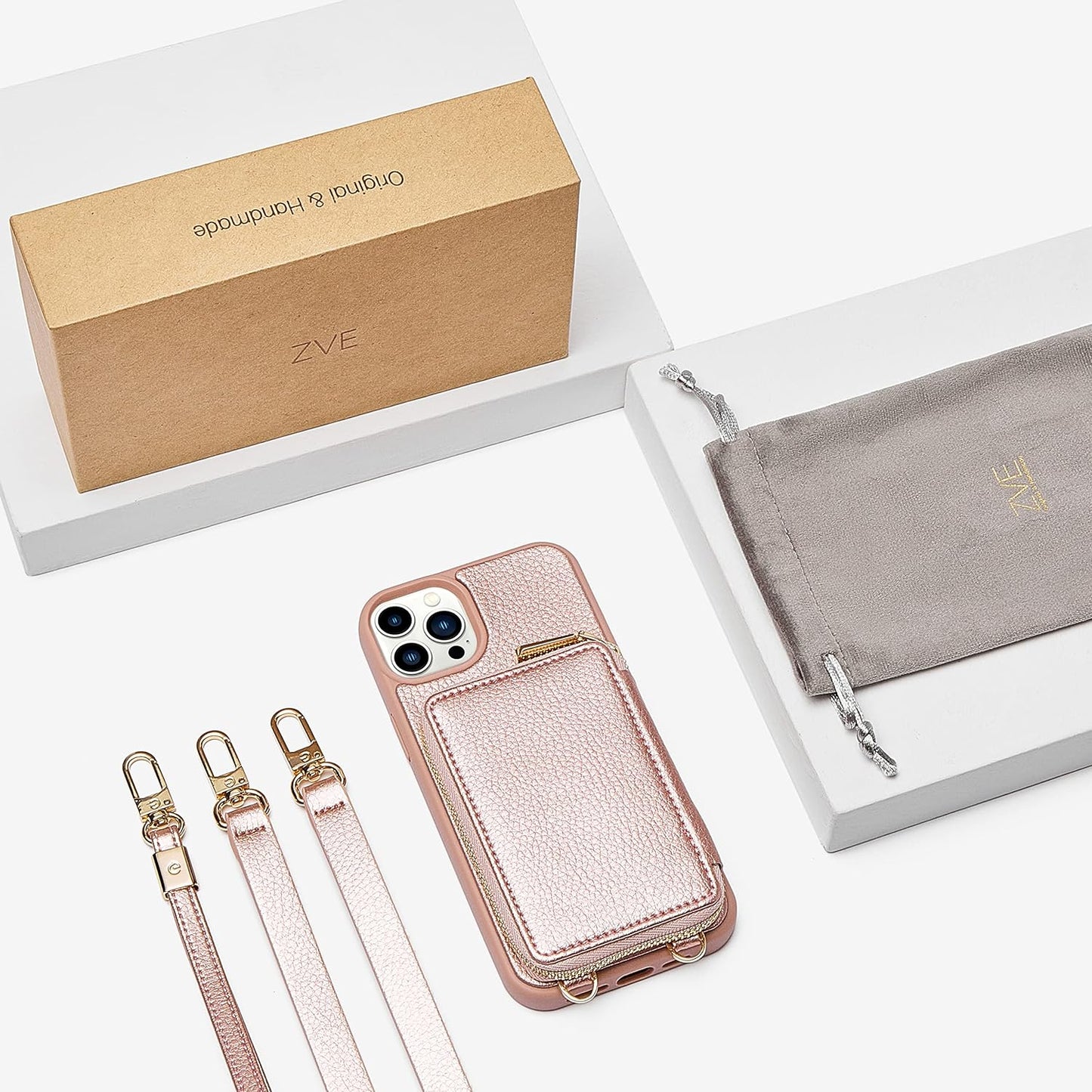 iPhone 15 Series ZVE RFID-Blocking Wallet Case.