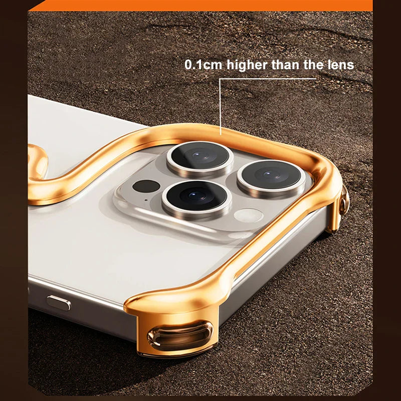Luxury Metal 3D Hollow Cover For iPhone 15 Series