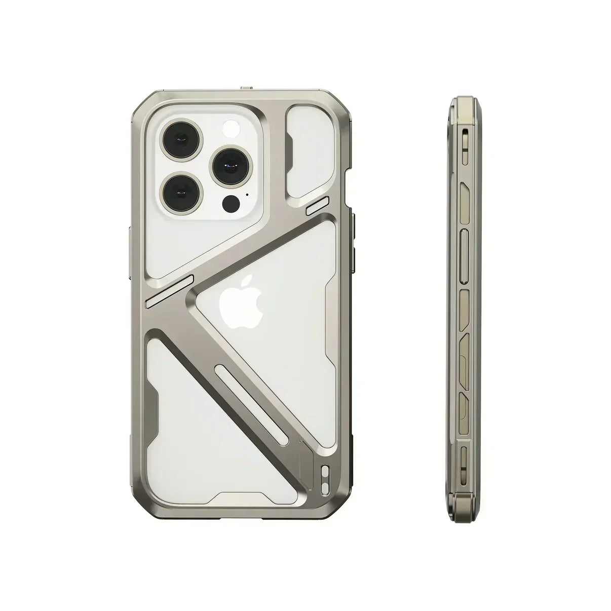 iPhone 12 Series Metal Hollow Armor Cover