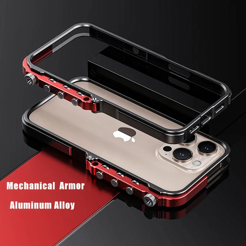 Case For Joy's Mechanical Metal Bumper Cover For iPhone 15 Series