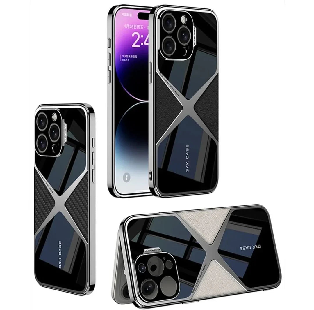 iPhone 15 Series Polished Guard Business Leather Case