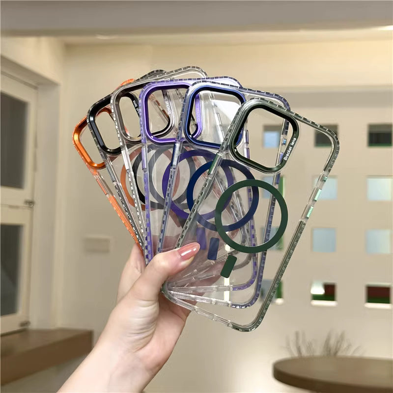 π Case for Joy: Magnetic Transparent TPU Case For iPhone 15 Series π