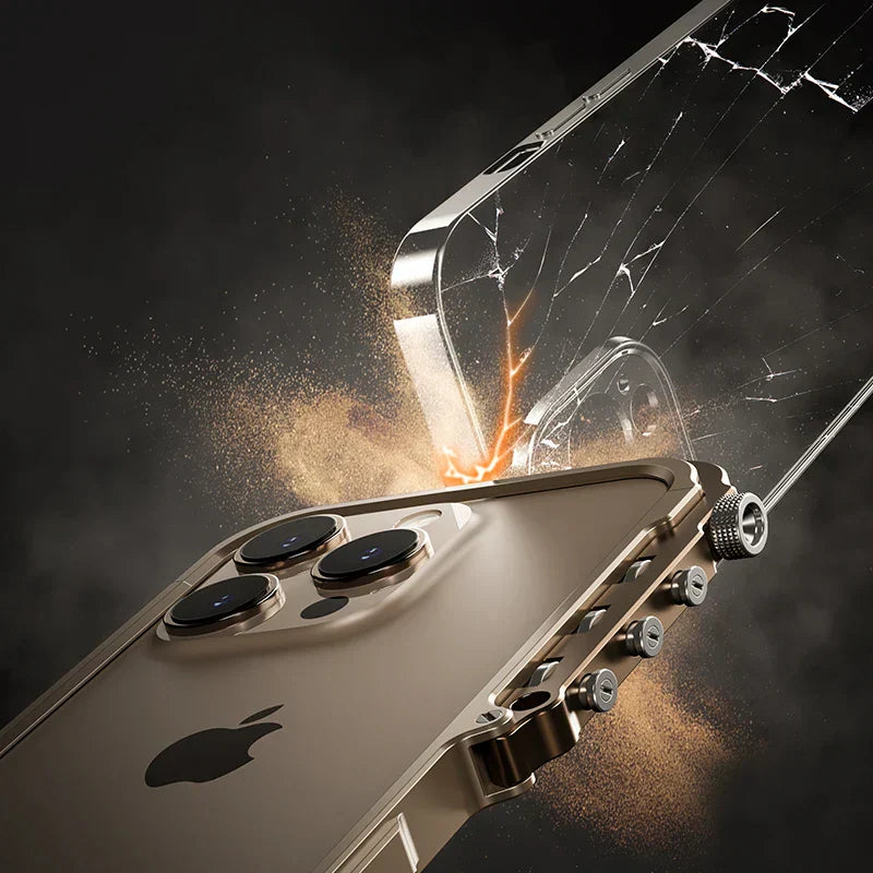 Case For Joy's Mechanical Metal Bumper Cover For iPhone 16 Series