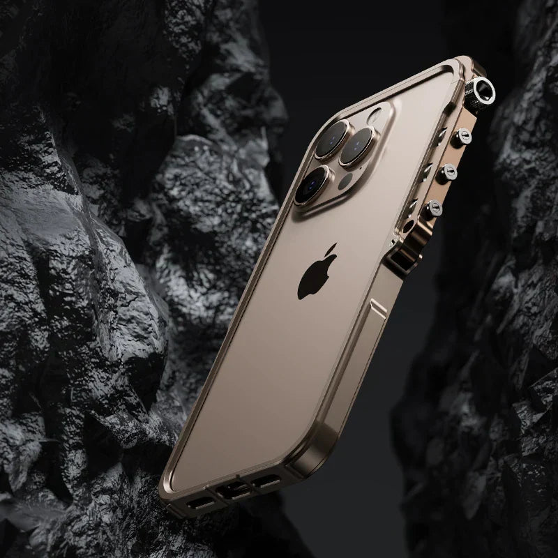 Case For Joy's Mechanical Metal Bumper Cover For iPhone 16 Series