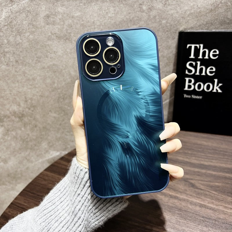 β¨ Case for Joy: Frosted Magnetic Feather for iPhone 15 Series Case β¨