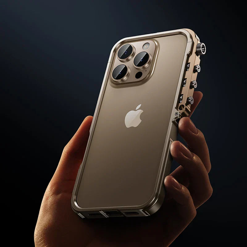 Case For Joy's Mechanical Metal Bumper Cover For iPhone 15 Series