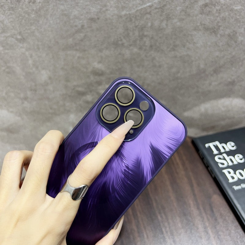 β¨ Case for Joy: Frosted Magnetic Feather for iPhone 15 Series Case β¨