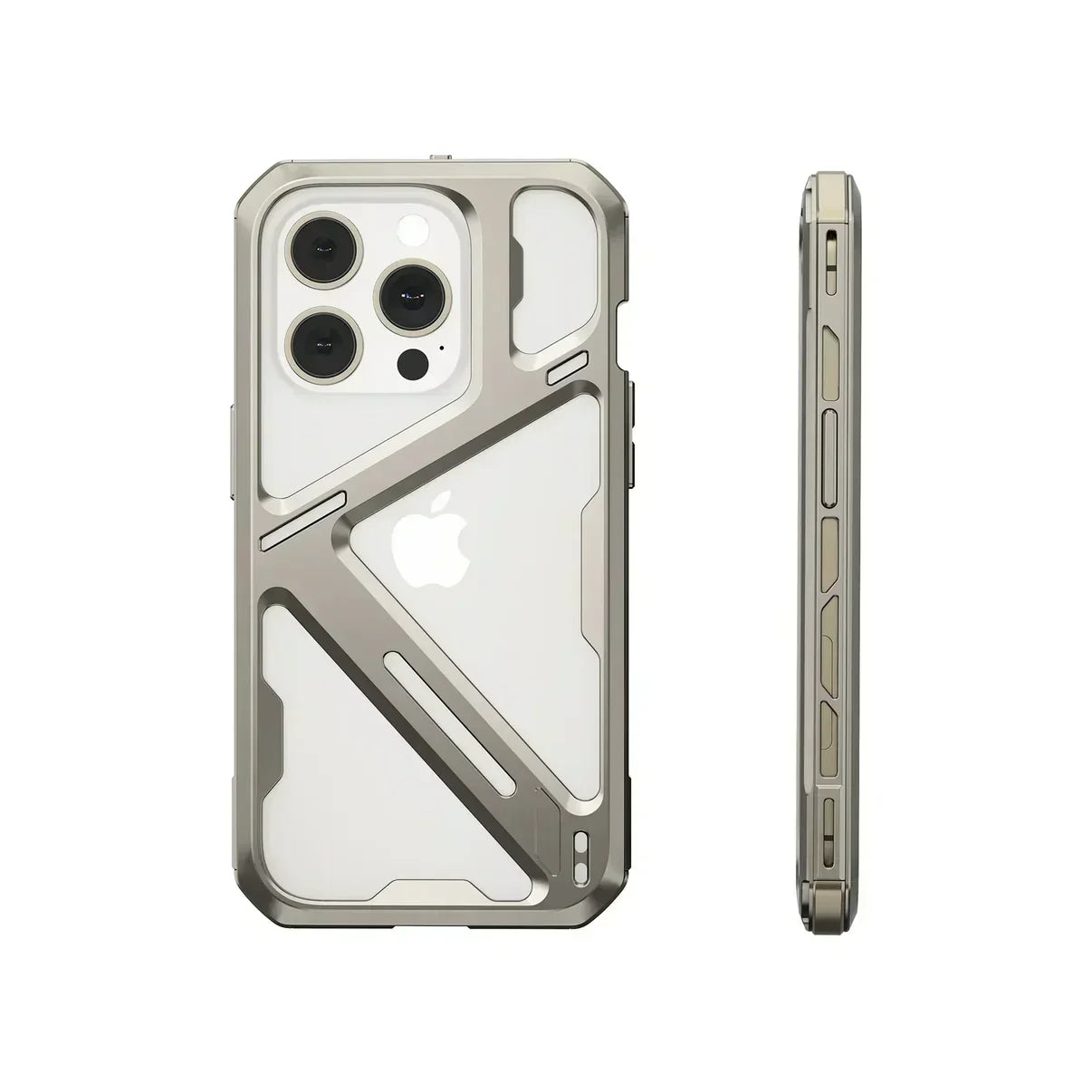 iPhone 15 Series Metal Hollow Armor Cover