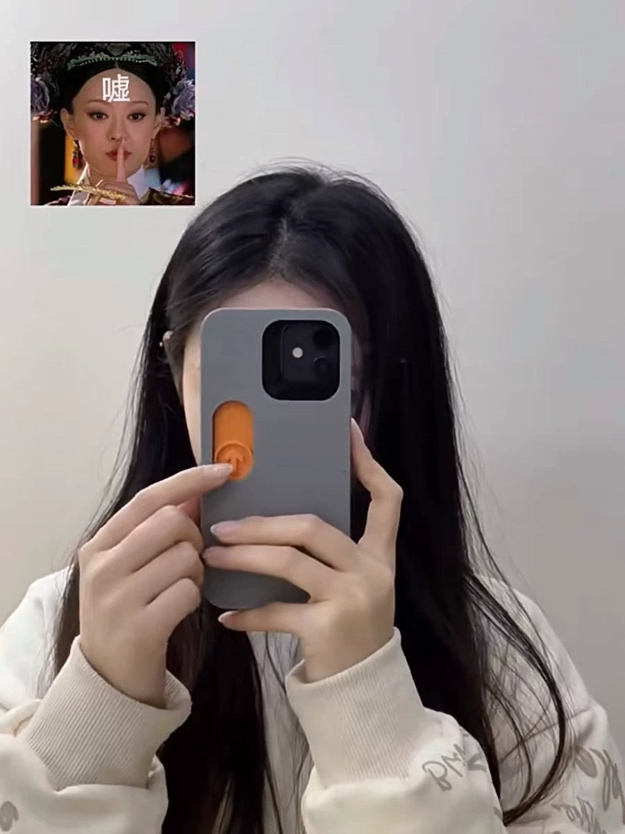 iPhone 15 Series 3D Printed Sliding Middle Finger Phone Case