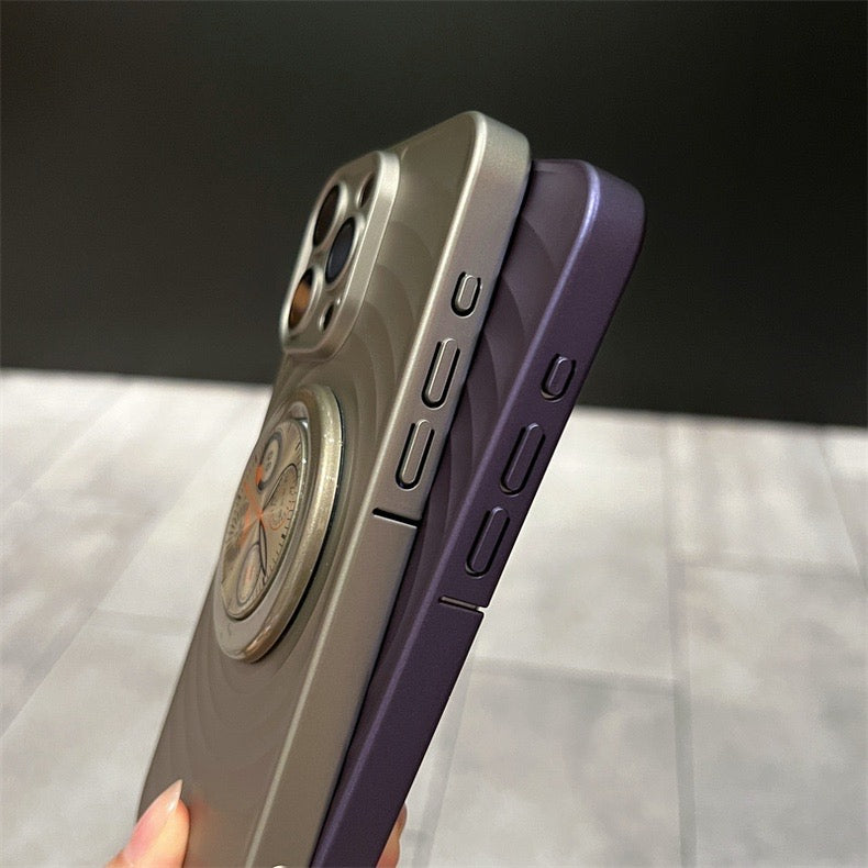iPhone 15 Series 3D Frosted Built In Compass Case