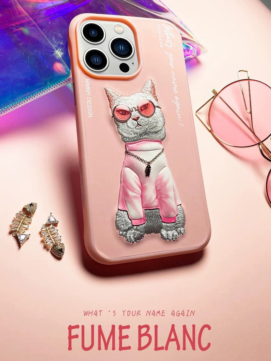 IPHONE 15 SERIES Premium Embroidery Animal Case