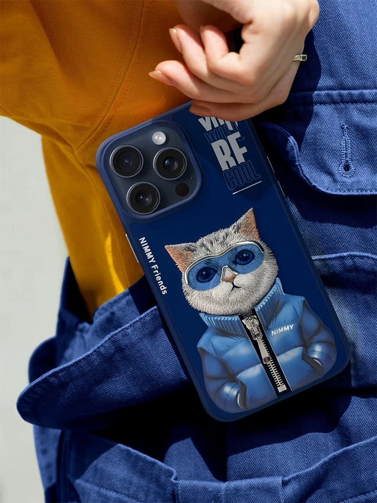 IPHONE 15 SERIES Premium Embroidery Animal Case