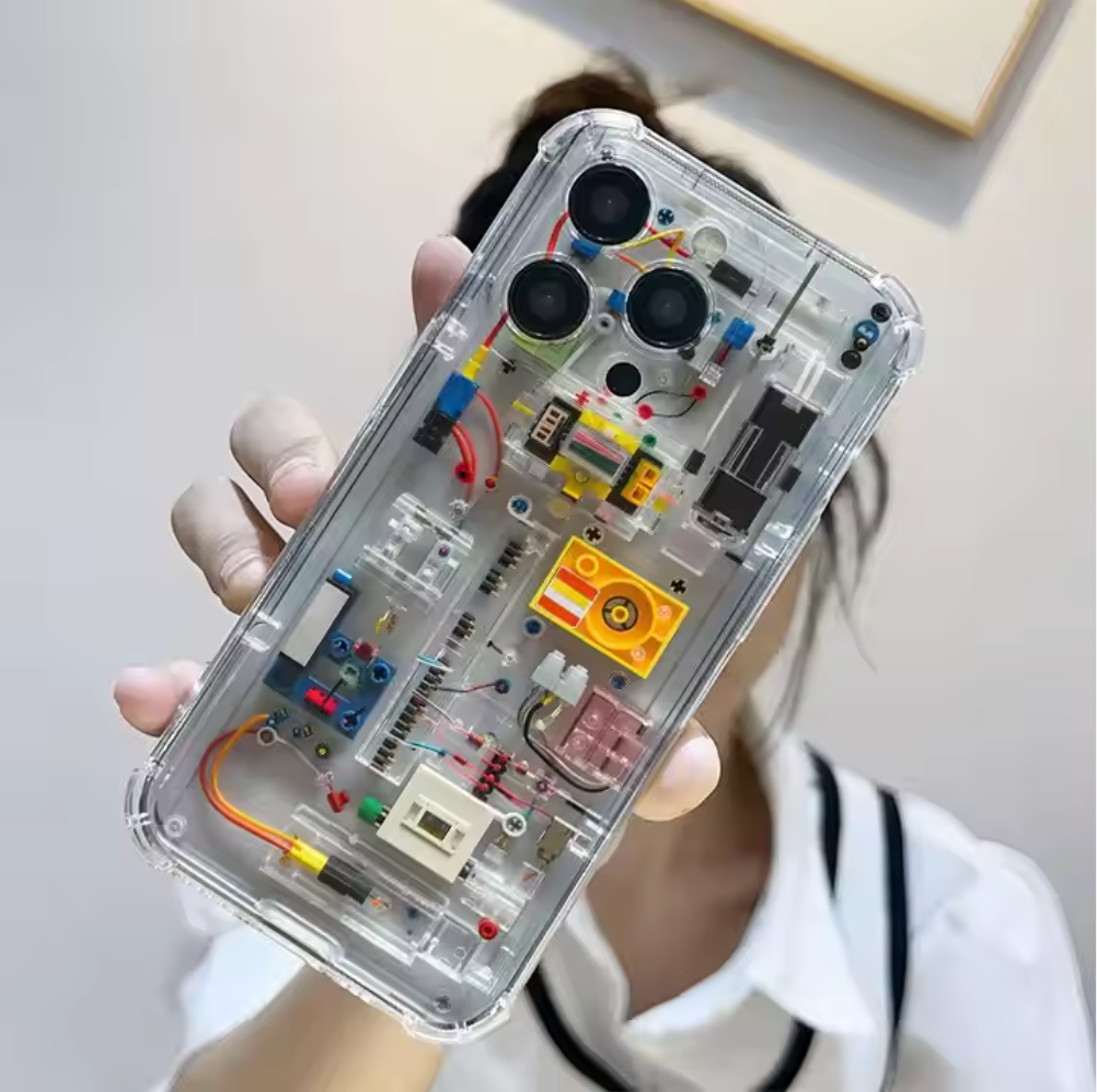 iPhone 15 Series Aurora Laser Case with Shock Protection