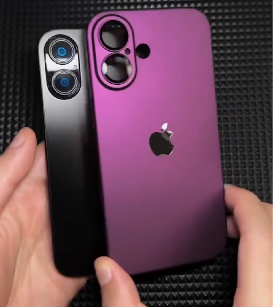 iPhone 15 Series Stylish Purple Matte Case