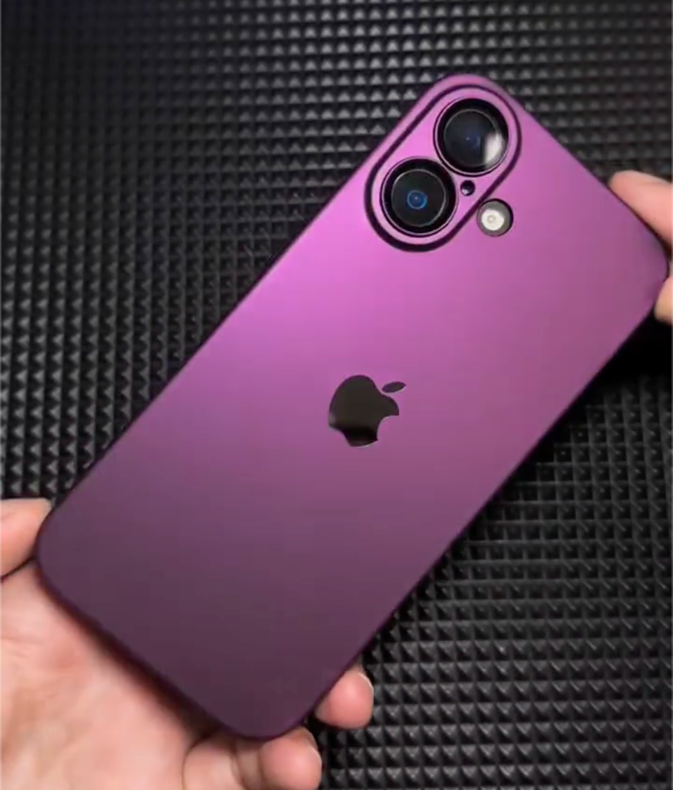 iPhone 15 Series Stylish Purple Matte Case