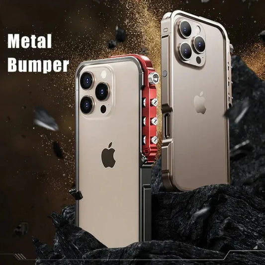 Case For Joy's Mechanical Metal Bumper Cover For iPhone 15 Series
