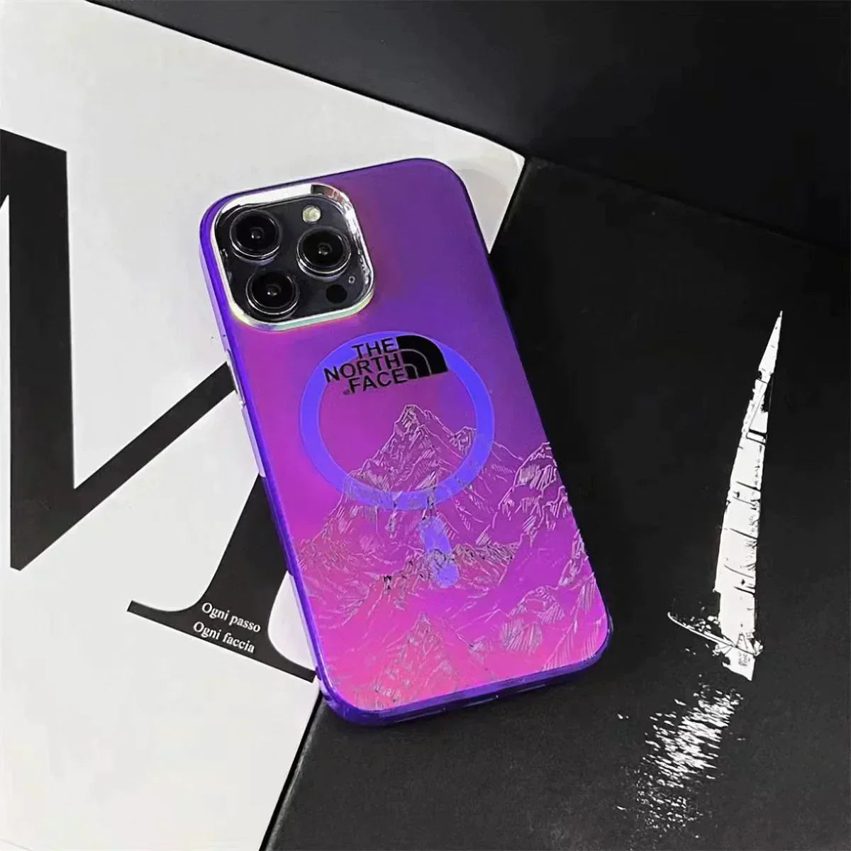 [MAGSAFE] FROSTED LASER SNOW MOUNTAIN IPHONE 14 SERIES CASE