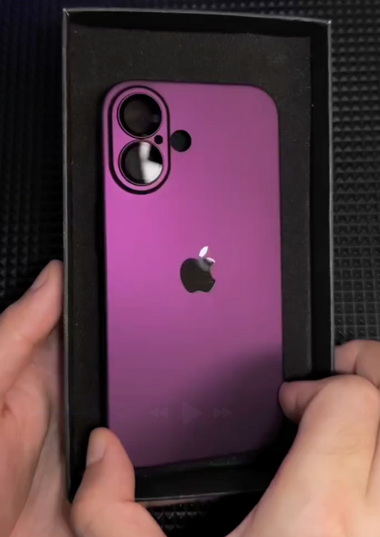 iPhone 15 Series Stylish Purple Matte Case