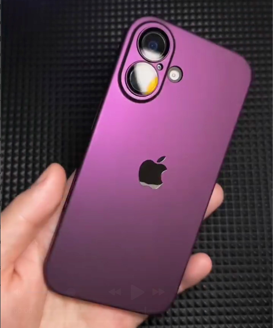 iPhone 15 Series Stylish Purple Matte Case